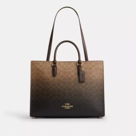 Bolso tote Maggie en lona Ombre Signature Canvas