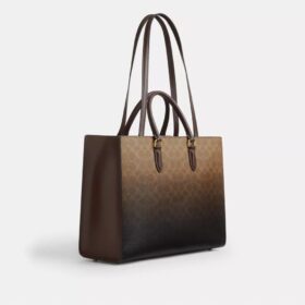 Bolso tote Maggie en lona Ombre Signature Canvas