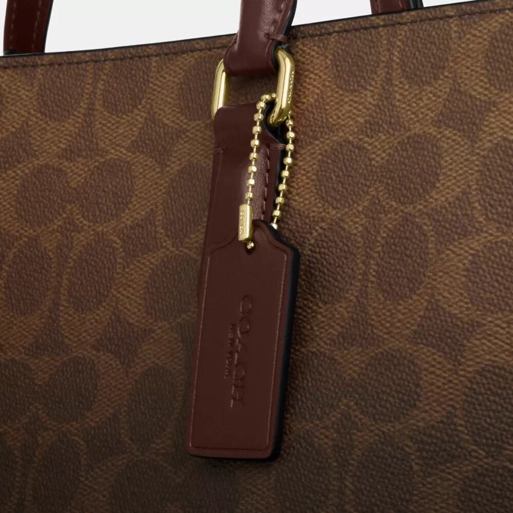 Bolso tote Maggie en lona Ombre Signature Canvas