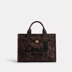 Bolso Tote tipo cargo con estampado de leopardo