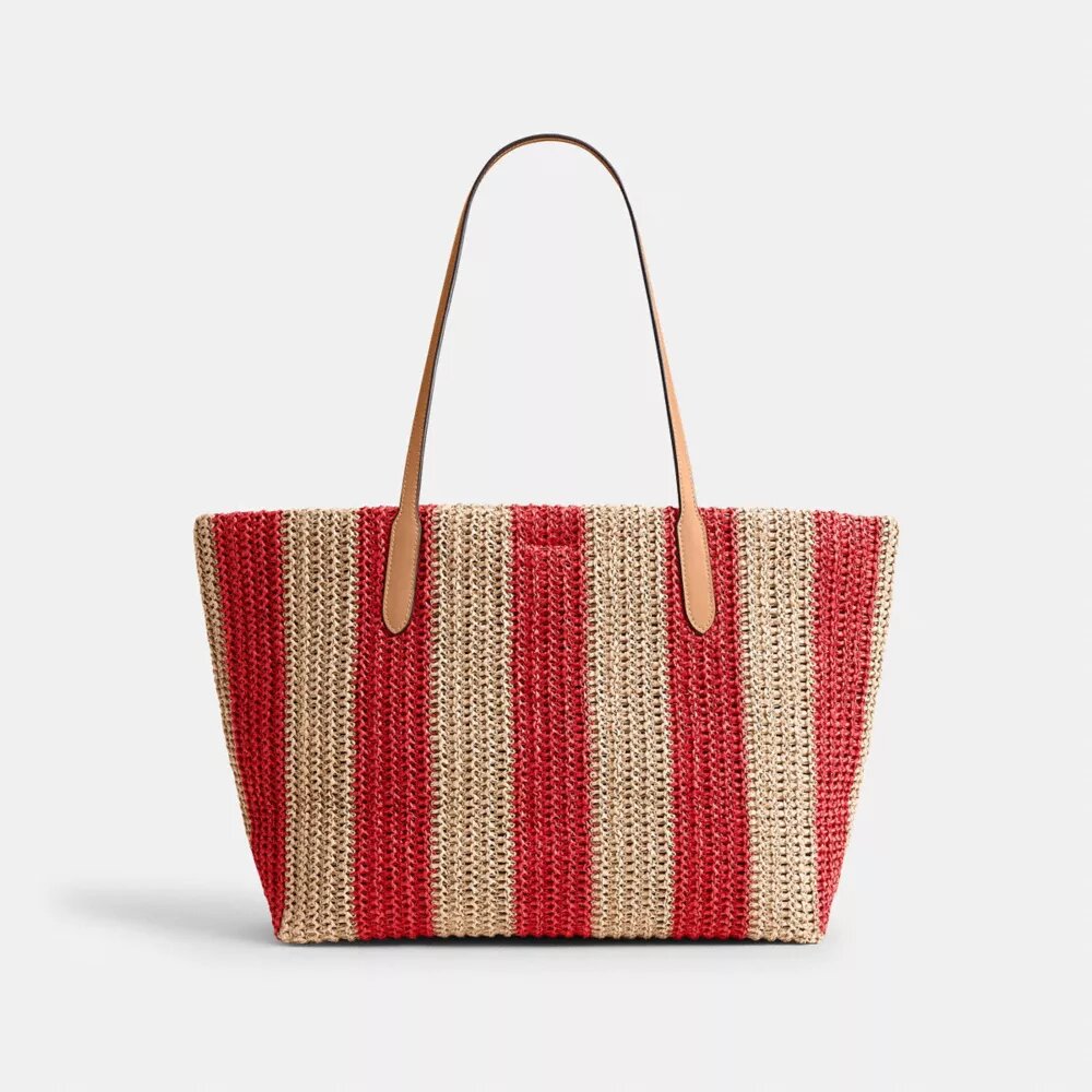Bolso Tote urbano con rayas y Charms