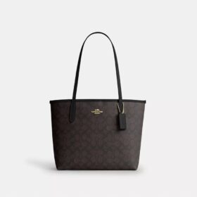 Bolso Tote urbano mediano en Signature Canvas