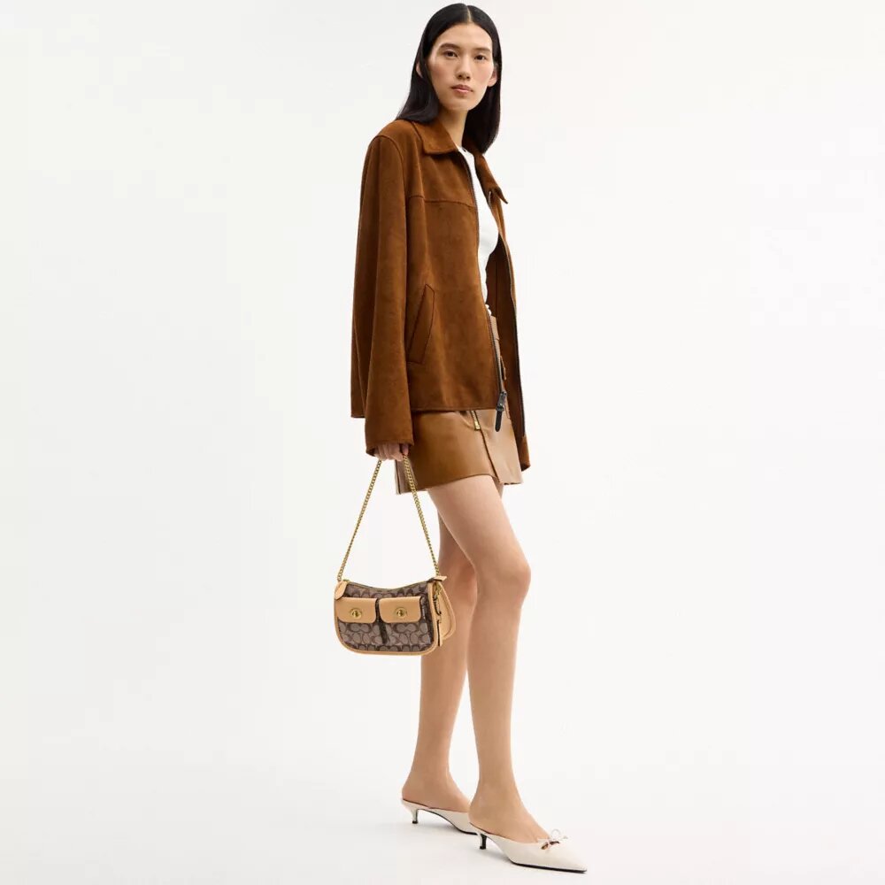 Bolso Waverly con doble Turnlock en jacquard exclusivo