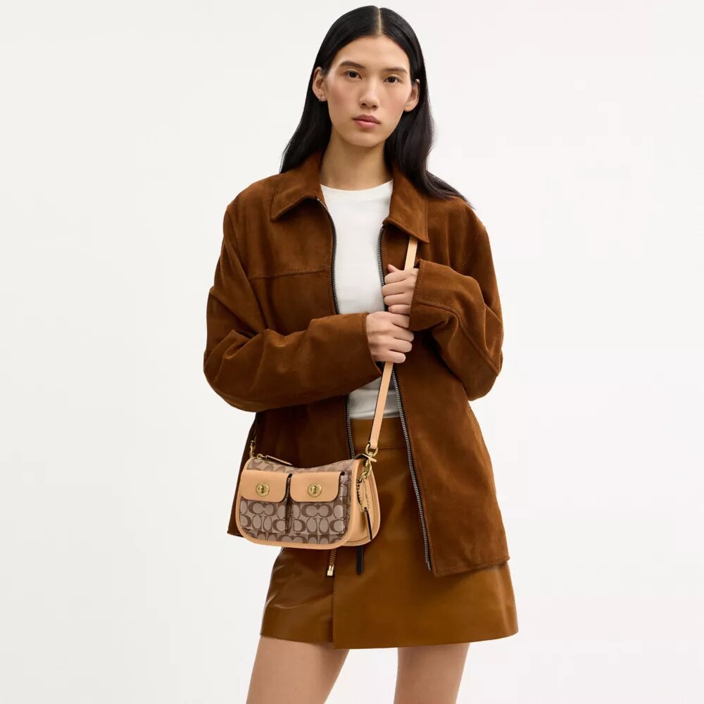 Bolso Waverly con doble Turnlock en jacquard exclusivo