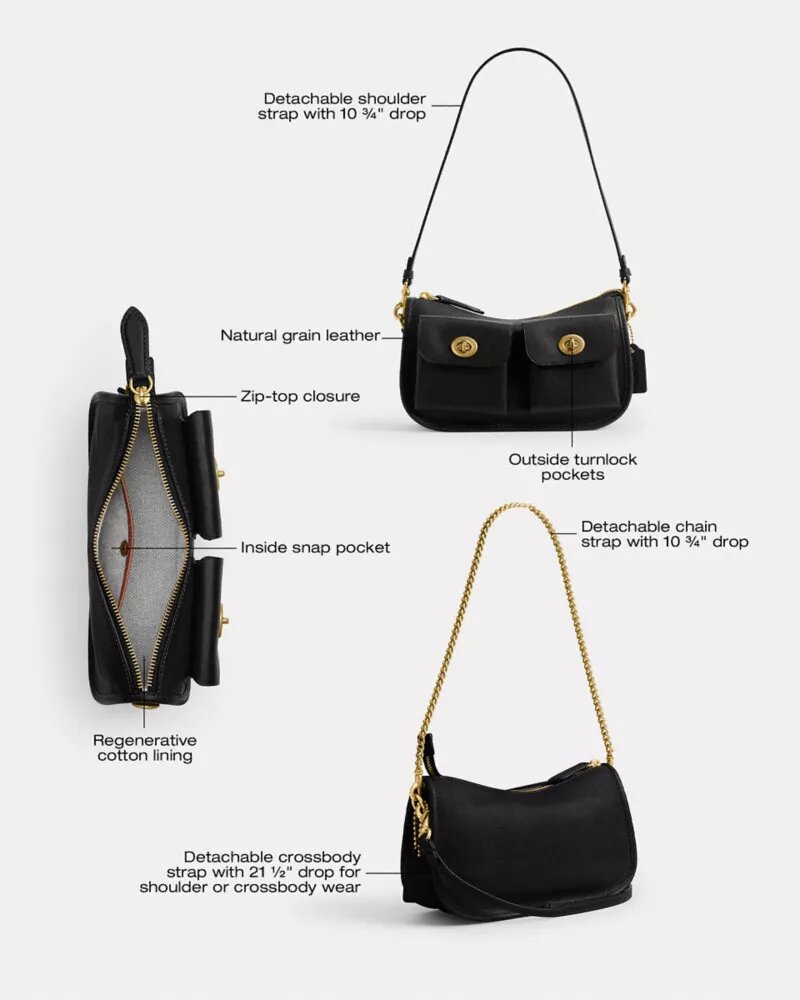 Bolso Waverly con Turnlock doble