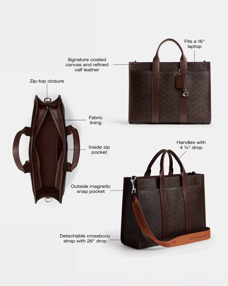 Bolso Wesley en Signature Canvas