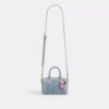 Bolsos bandolera Mini Rowan en denim desgastado con Charms
