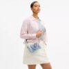 Bolsos bandolera Mini Rowan en denim desgastado con Charms