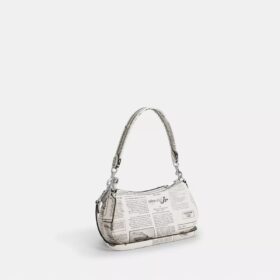 Bolsos de hombro Ashton con estampado de periódico