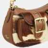 Bolsos de hombro Ashton en piel de becerro con estampado de vaca