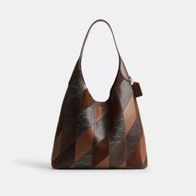 Bolsos de hombro Brooklyn 39 con patchwork de piel de serpiente