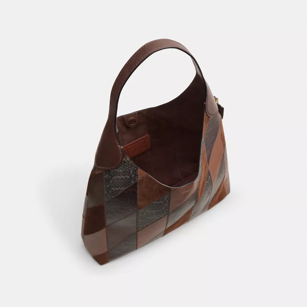 Bolsos de hombro Brooklyn 39 con patchwork de piel de serpiente