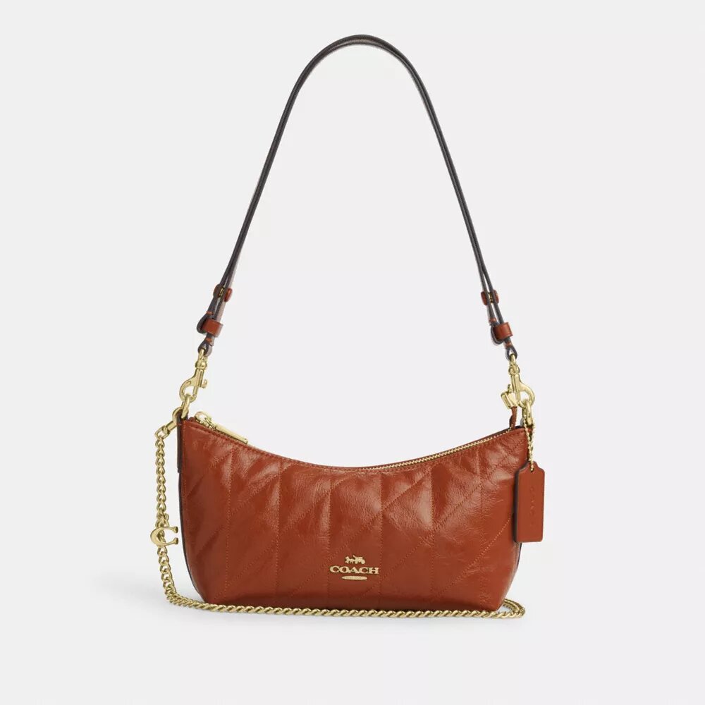 Bolsos de hombro Caitlin con acolchado y Charms
