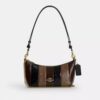 Bolsos de hombro Caitlin con patchwork a rayas