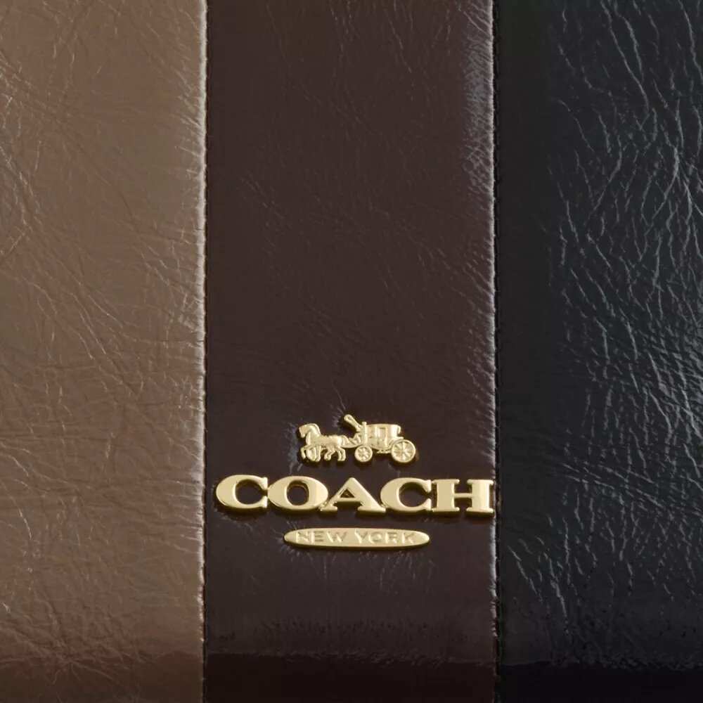 Bolsos de hombro Caitlin con patchwork a rayas