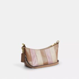 Bolsos de hombro Caitlin con patchwork a rayas