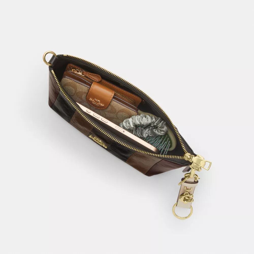Bolsos de hombro Caitlin con patchwork a rayas
