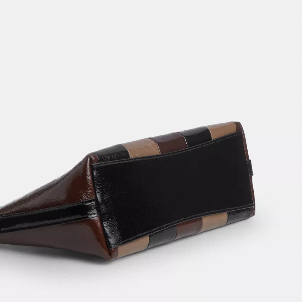 Bolsos de hombro Caitlin con patchwork a rayas