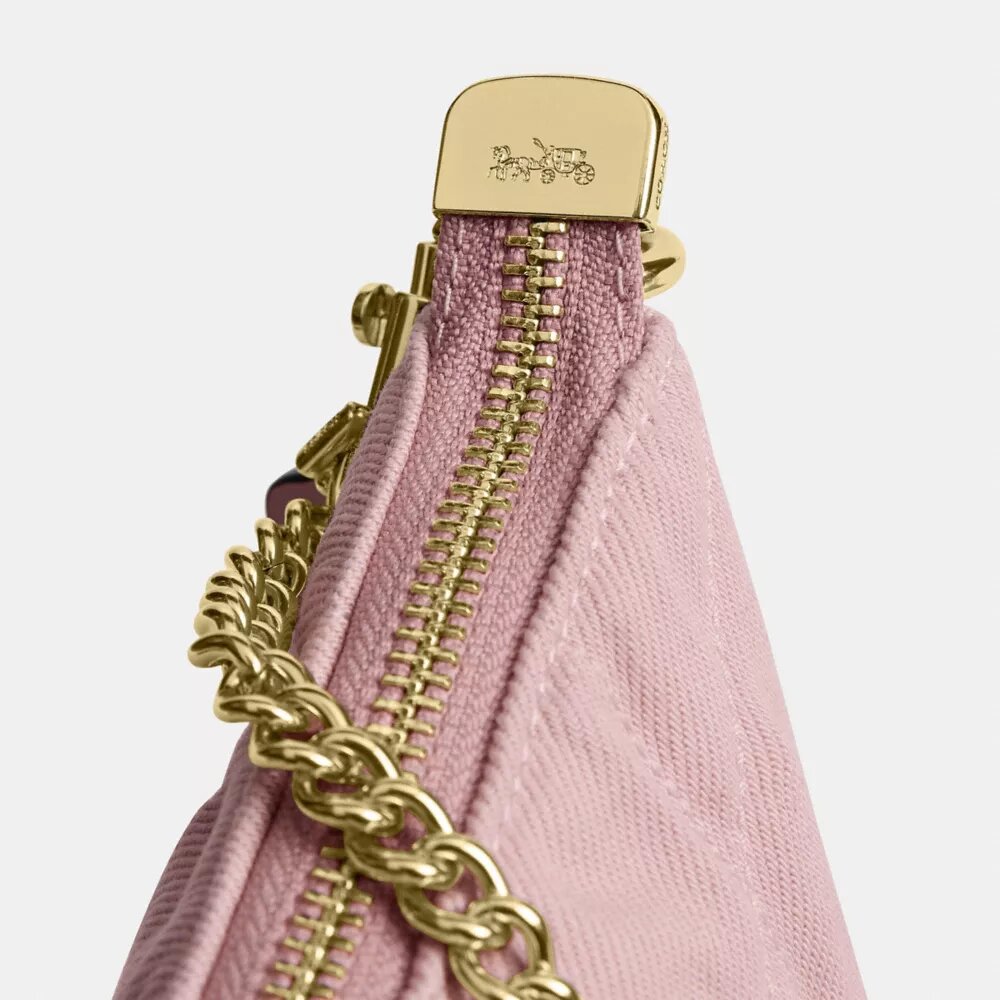 Bolsos de hombro Caitlin de algodón regenerativo con acolchado y Charms