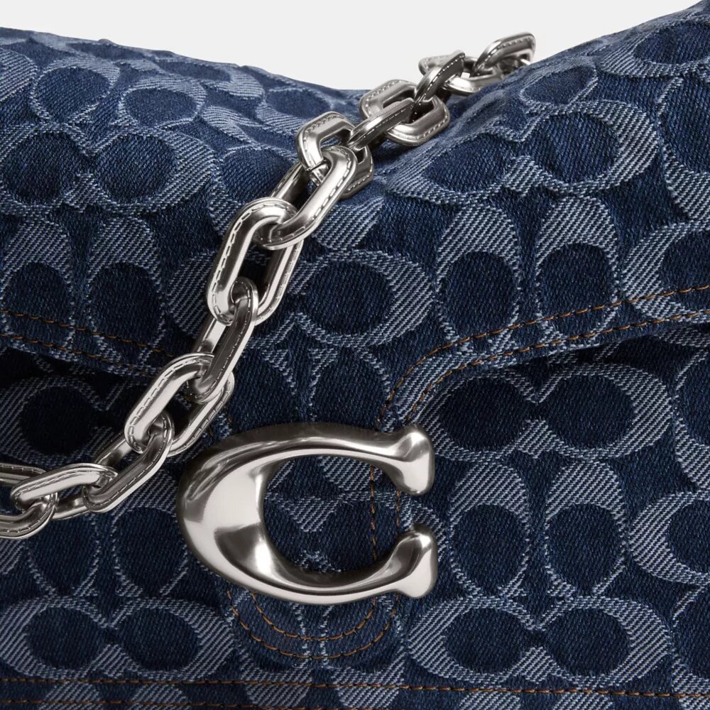 Bolsos de hombro «Chain Tabby» en denim emblemático