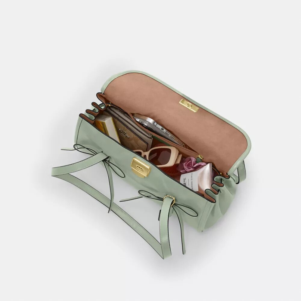 Bolsos de hombro con solapa y lazos «Bridget»
