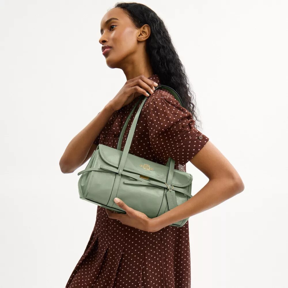 Bolsos de hombro con solapa y lazos «Bridget»
