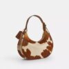 Bolsos de hombro Emily en piel de ternero con estampado de vaca