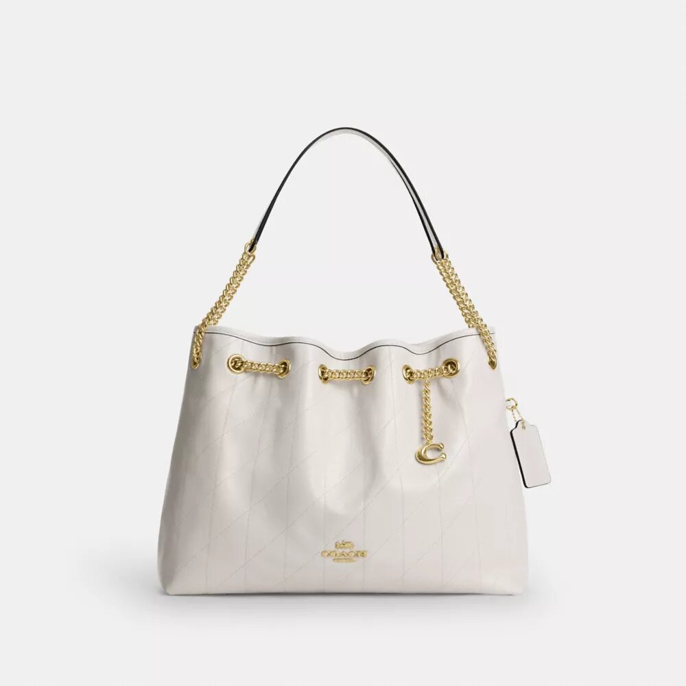 Bolsos de hombro Evelyn con acolchado y Charms
