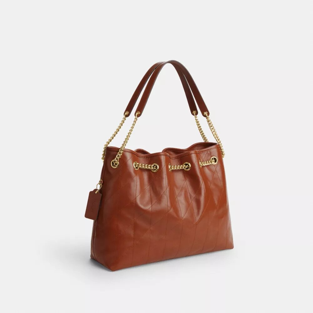 Bolsos de hombro Evelyn con acolchado y Charms