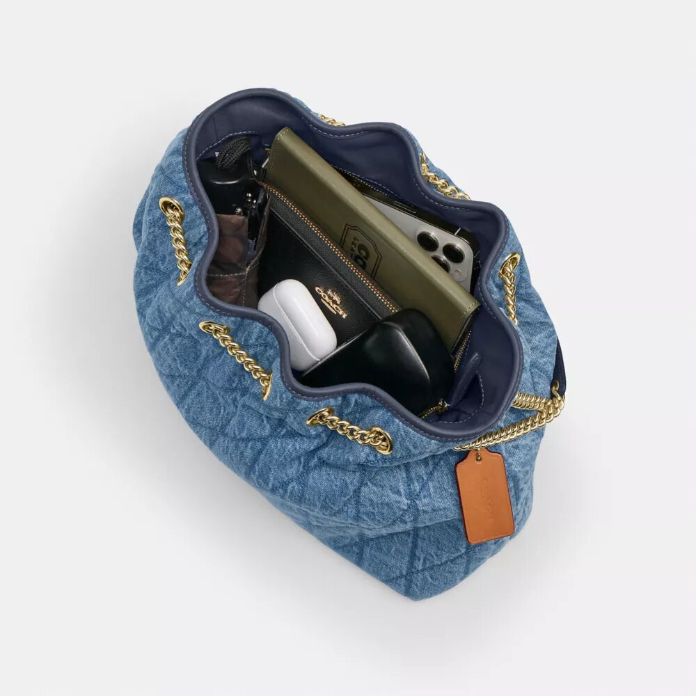 Bolsos de hombro Evelyn en algodón regenerativo con acolchado