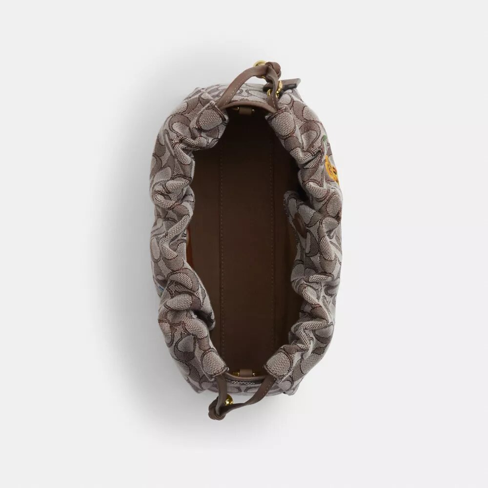 Bolsos de hombro Faye en jacquard exclusivo con bordado floral