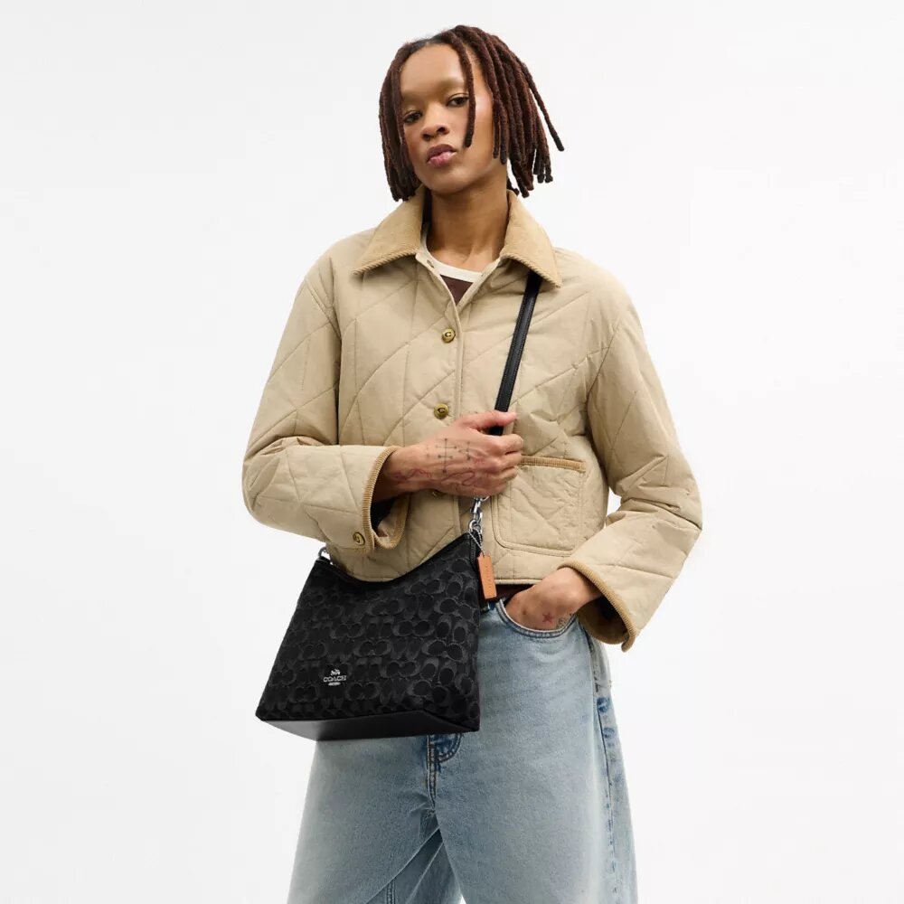 Bolsos de hombro Laurel en denim característico