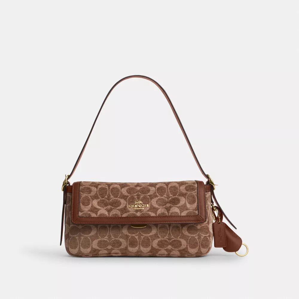 Bolsos de hombro pequeños con solapa Etta en chenilla exclusiva