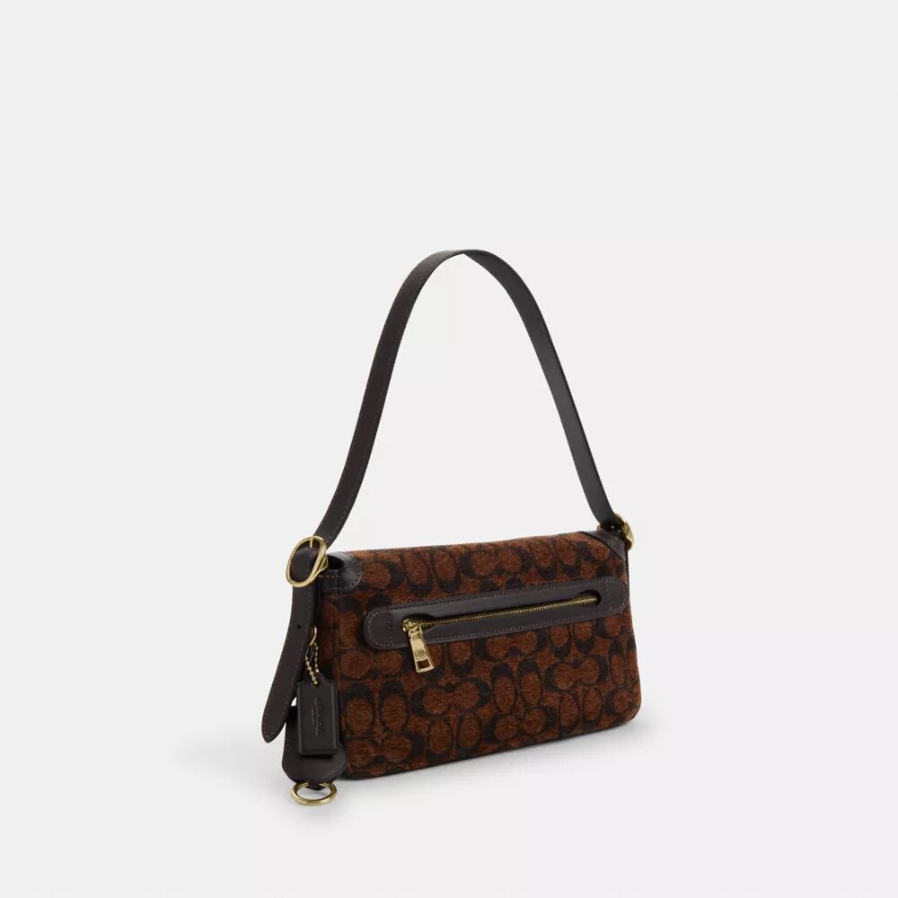 Bolsos de hombro pequeños con solapa Etta en chenilla exclusiva