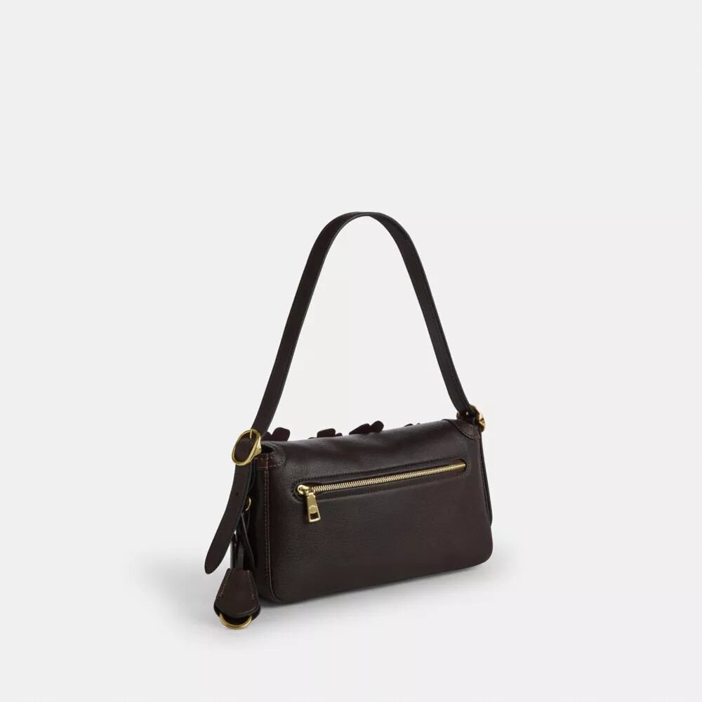 Bolsos de hombro pequeños con solapa «Etta» y apliques florales
