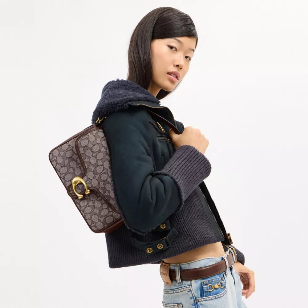 Bolsos de hombro «Soft Tabby» en jacquard exclusivo