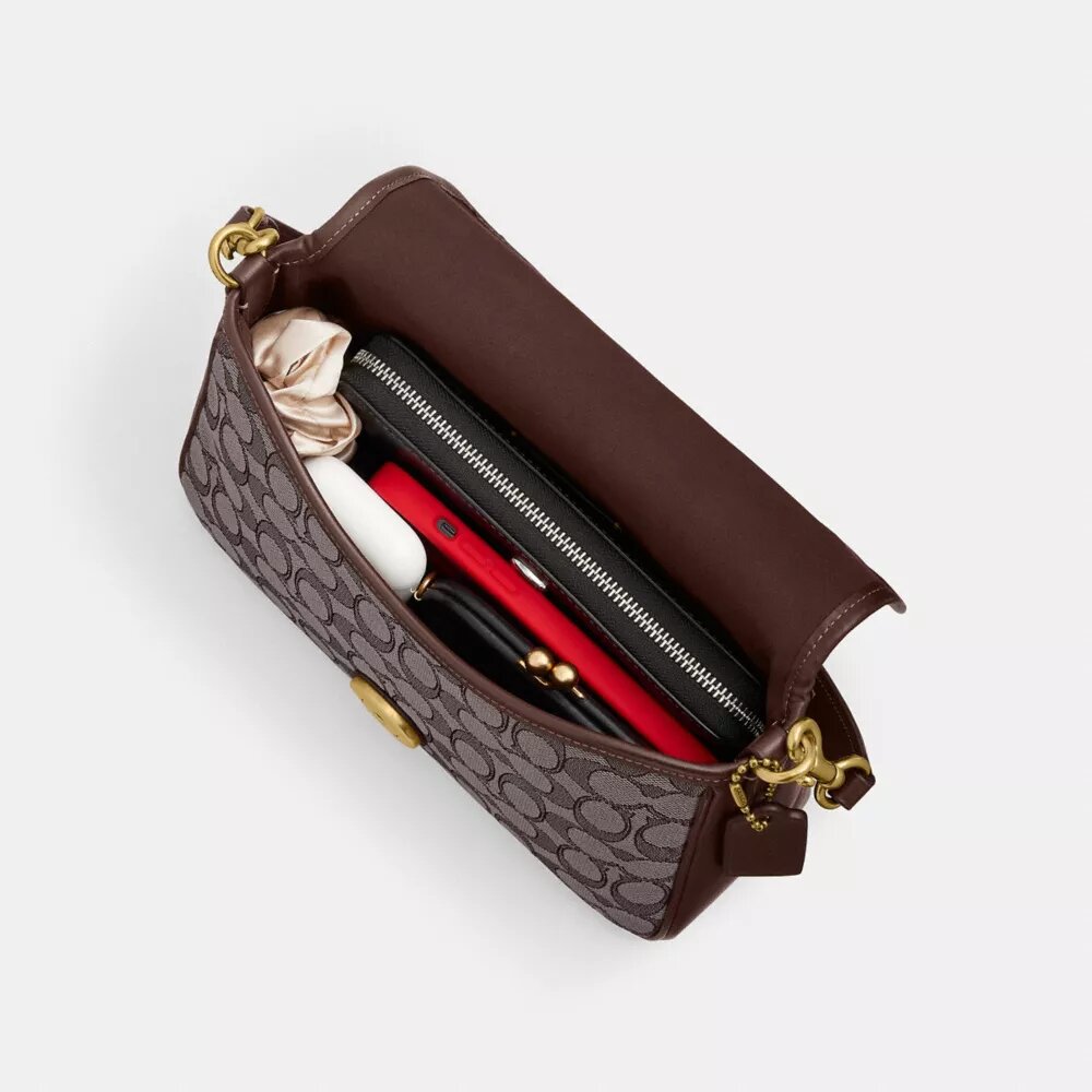 Bolsos de hombro «Soft Tabby» en jacquard exclusivo