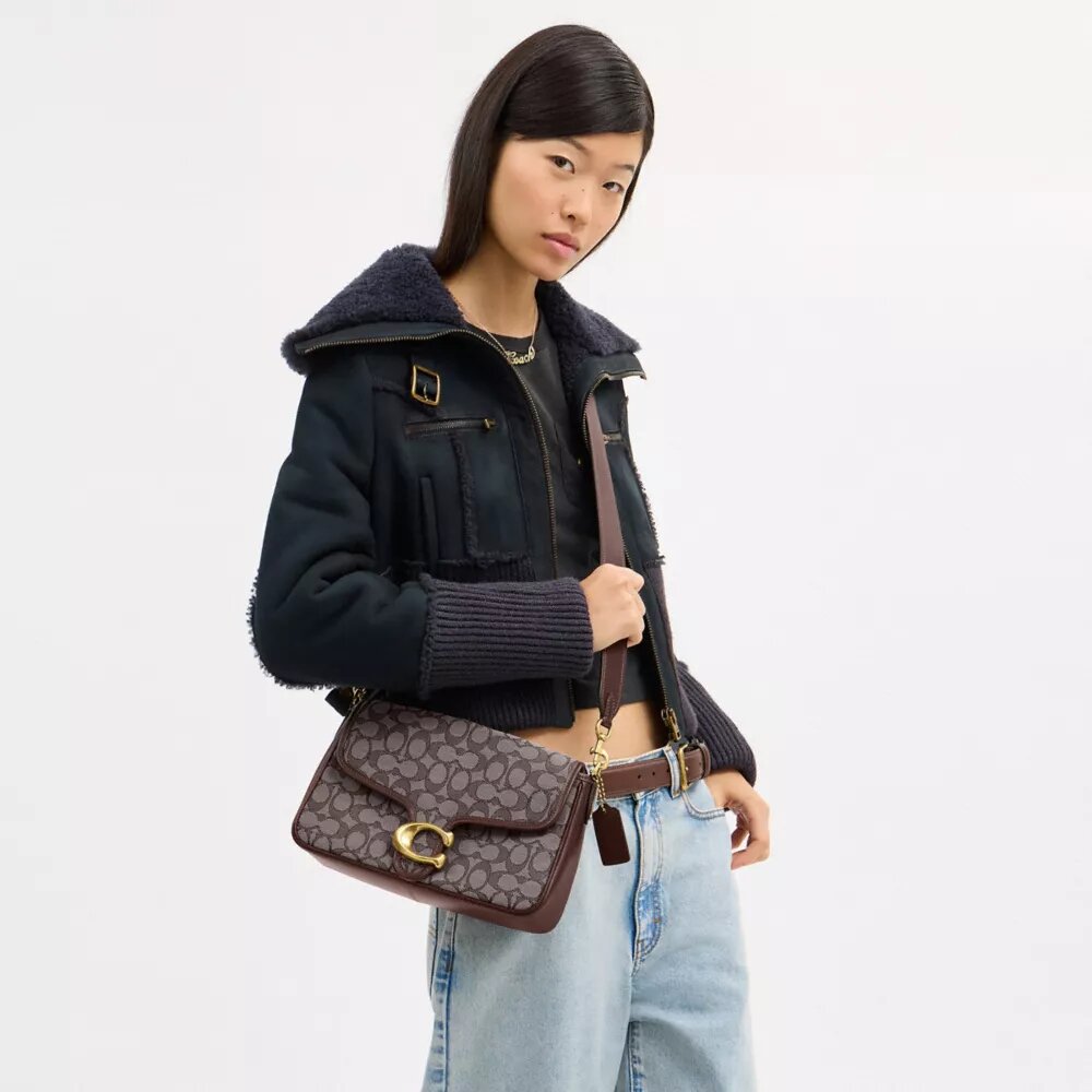 Bolsos de hombro «Soft Tabby» en jacquard exclusivo