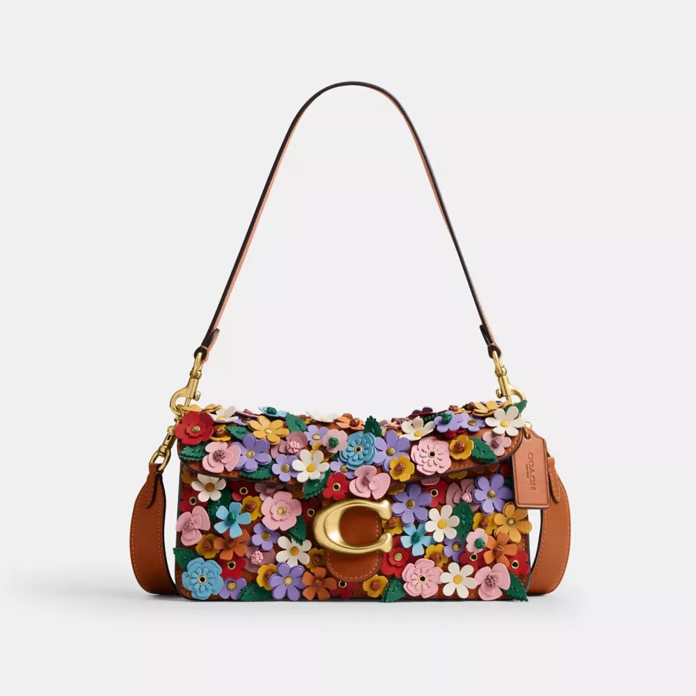 Bolsos de hombro Tabby 26 con aplique floral