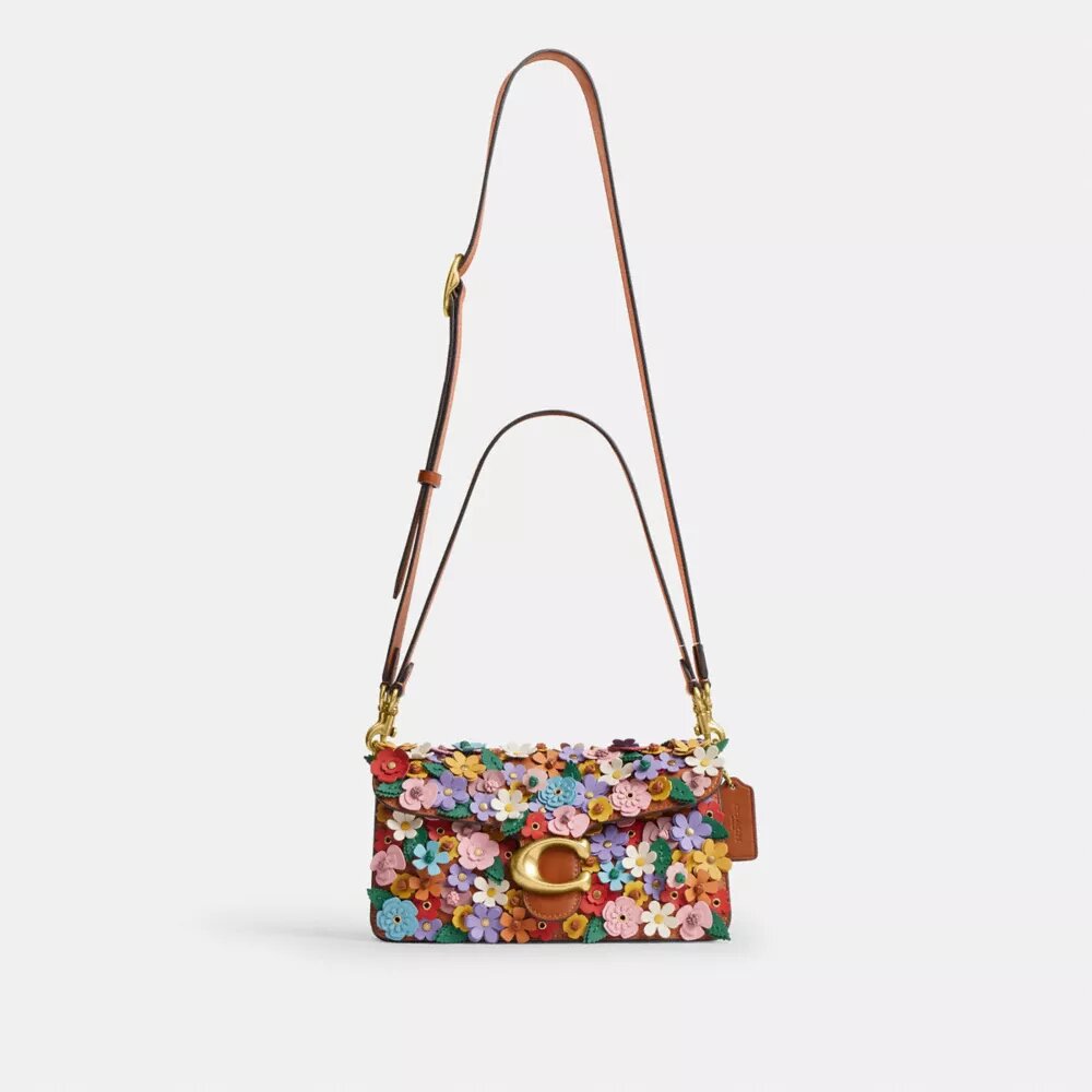 Bolsos de hombro Tabby 26 con aplique floral