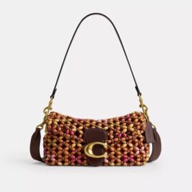 Bolsos de hombro Tabby 26 con cuentas de madera