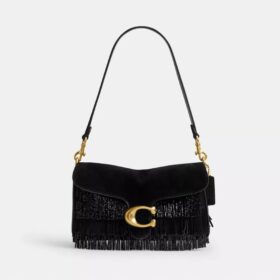 Bolsos de hombro Tabby 26 con flecos de cuentas de cristal