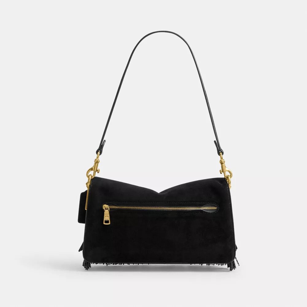 Bolsos de hombro Tabby 26 con flecos de cuentas de cristal