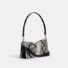 Bolsos de hombro Tabby 26 con motivo de serpiente con abalorios