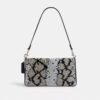 Bolsos de hombro Tabby 26 con motivo de serpiente con abalorios