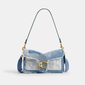 Bolsos de hombro Tabby 26 con patchwork de denim reciclado