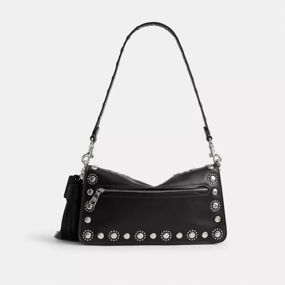 Bolsos de hombro Tabby 26 con remaches de estilo western