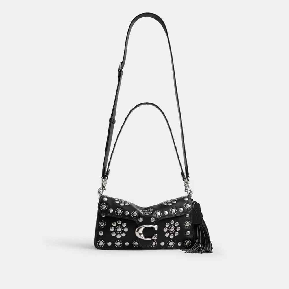 Bolsos de hombro Tabby 26 con remaches de estilo western