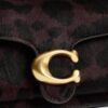 Bolsos de hombro «Tabby» de 20 in de piel de becerro con estampado de leopardo
