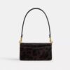 Bolsos de hombro «Tabby» de 20 in de piel de becerro con estampado de leopardo